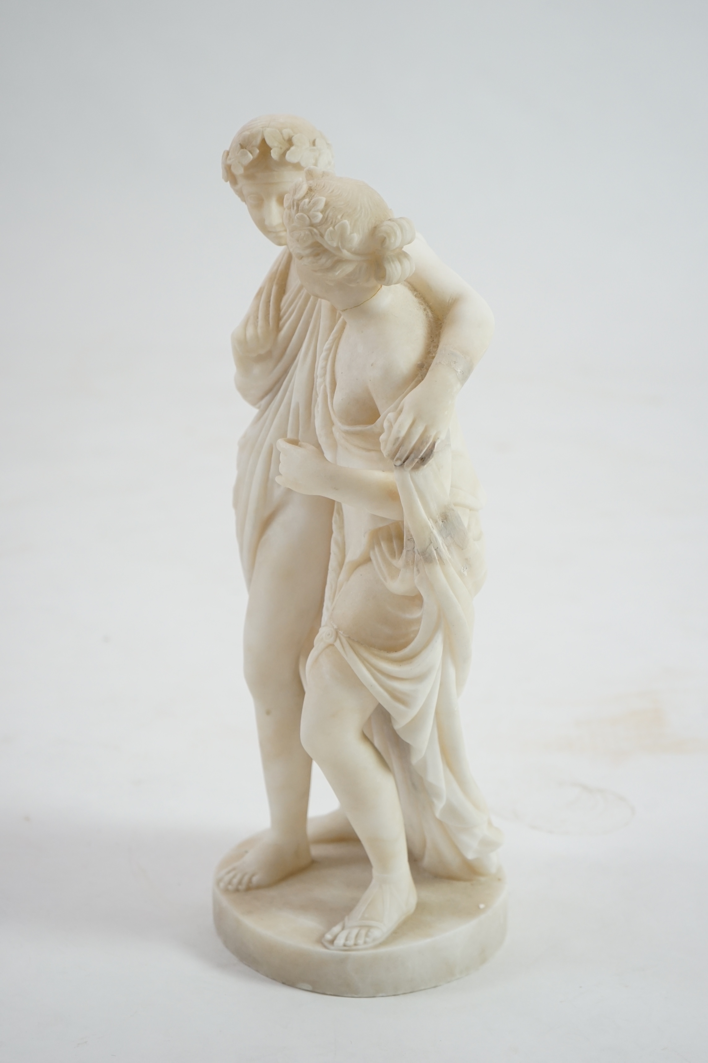 After the antique, an Italian alabaster group of Bacchus and Ariadne